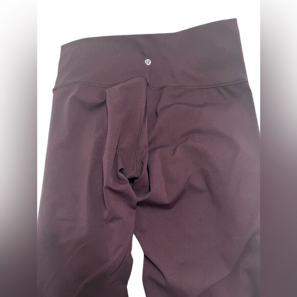 Lululemon 10 purple crop soft leggings maroon - Picture 4 of 9